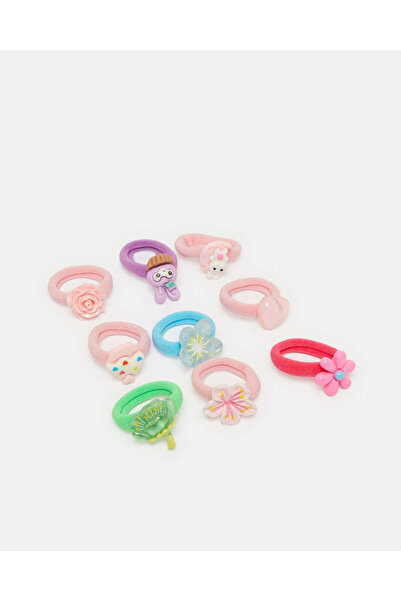 REDTAG Girls Assorted Elastic Bobbles Pack