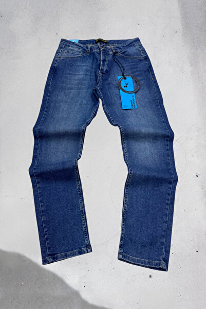 Denim Republic Men's Jeans Slim Fit Stretch Fabric Blue Slim Fit