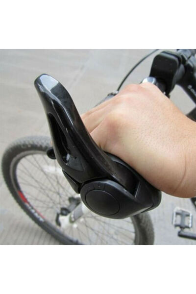 zola Set of 2 rubber and aluminium bicycle grips, black, handlebar size 20-22 mm