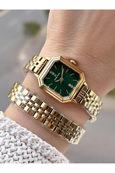Daniel Klein Dolamalı Steel Strap 2 Years Warranty 3 Atm Water Resistant Women's Wristwatch+Bracelet 2