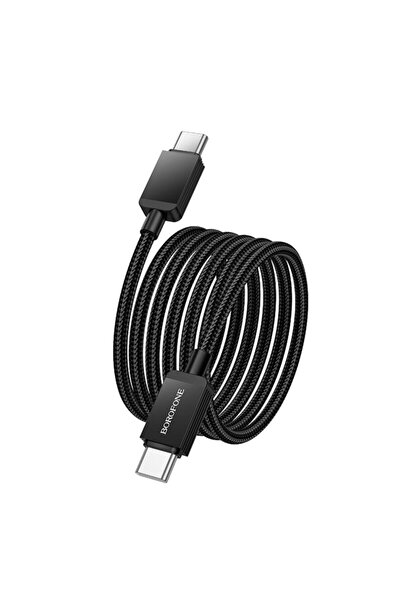 Borofone Type-C charging cable, PD 60W, 1 m Placer, black, BX120