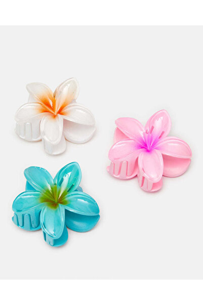 REDTAG مجموعة مخالب شعر نسائية متنوعة ومزخرفة (3 قطع)