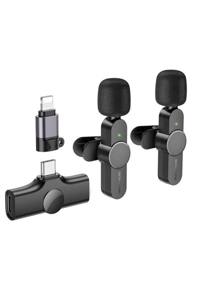 Borofone [Pachet 2x] Microfon lavalieră wireless Trophy, BFK 12