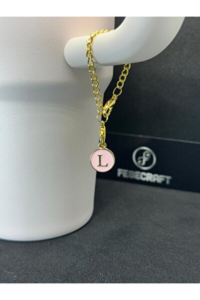 FESECRAFT L Letter Pink Charm Stnly Quencher Compatible Thermos Accessory Bag Accessory