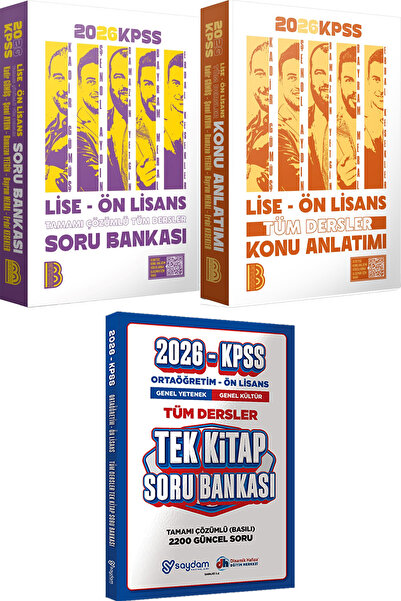 Benim Hocam Yayınları 2026 KPSS Lise Ön Lisans Tüm Dersler Konu ve Soru - Ort...