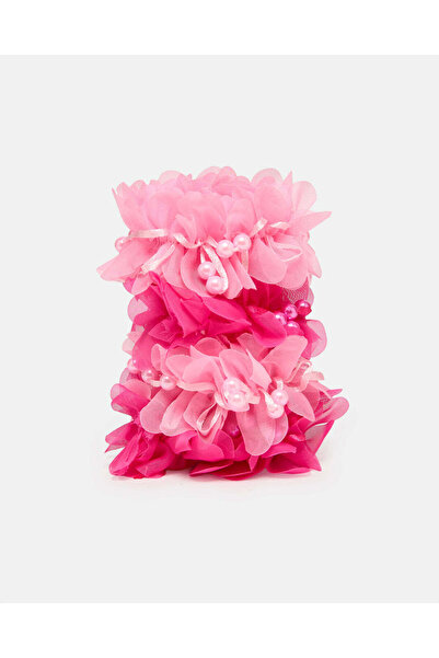 REDTAG ربطة شعر مزينة باللون الوردي للبنات (4 قطع)