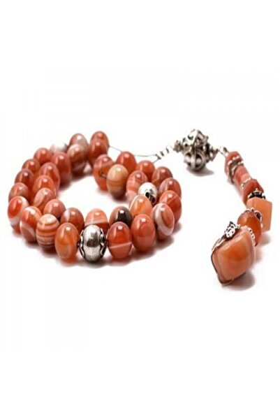 Eagal مسبحة عقيق مخططة فاخرة بألوان متدرجة