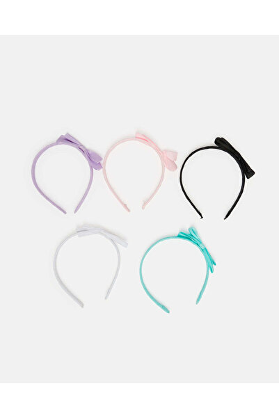 REDTAG مجموعة عصابات رأس متنوعة للبنات (عبوة من 5 قطع)