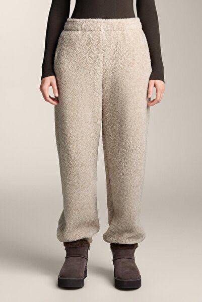 Oysho Hafif suni yün jogger pantolon