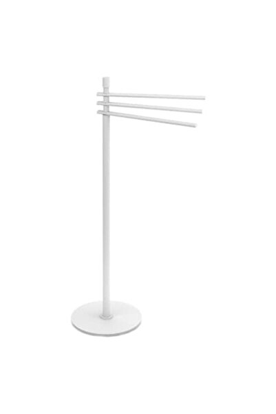 Maison Mex Standing towel rack, PIANTANA, L.30 l.24 H.80 cm, matt white