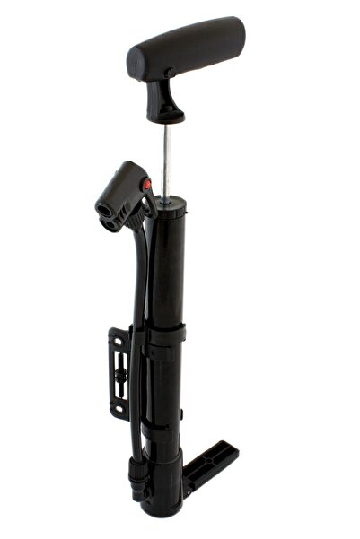zola Pompă de bicicletă metalică, cu picior, neagră