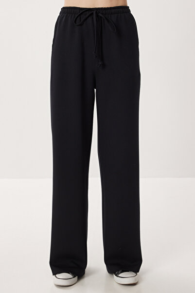 Lovelyİstanbul Basic Soft Modal Top and Bottom Set Lxa0009 Black