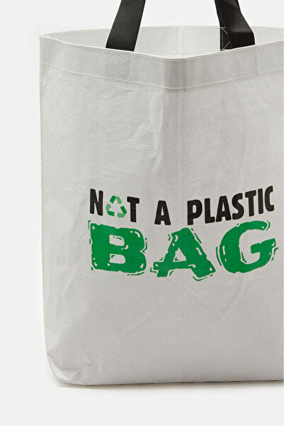 REDTAG White Jute Shopping Bag