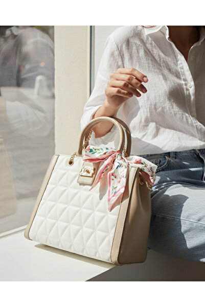 REDTAG Women Beige Embellished Day Bag