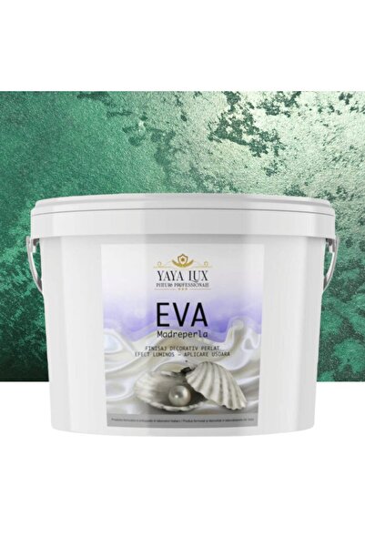 YaYa Color Vopsea decorativa de Lux, Eva Madreperla cu Fulgi de Sticla, Verde...