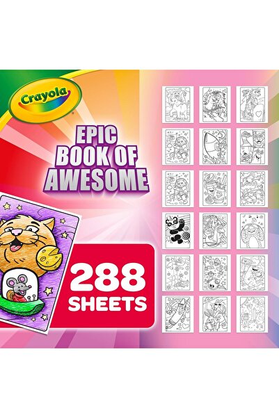 Crayola كتاب تلوين من ٢٨٨ صفحة - مغامرة ملحمية