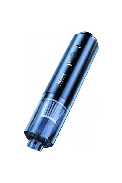 rosberg Mini aspirator portabil antiacarieni R51001R, 65W, 0.1 l, 12 min, Suflare, HEPA, Tip-C, Albastru