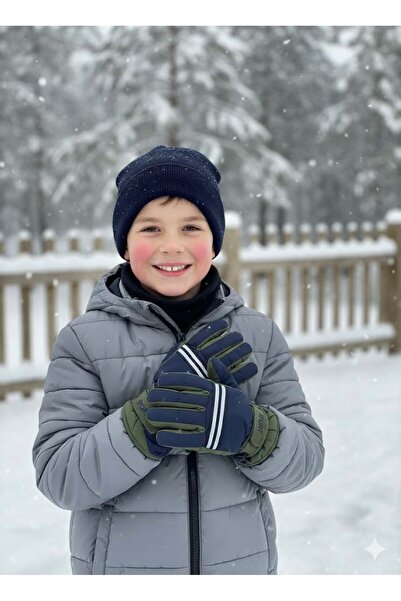 MİNİKO KİDS Ki̇tti̇ 422-18 9-14 Year Old Snow Skiing Gloves