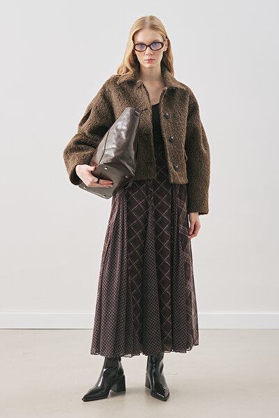 Manuka Boucle Short Coat Brown