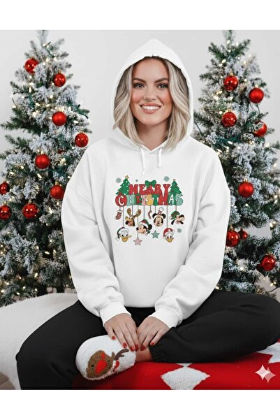 blausee wear سترة LiyAdaCo للجنسين باللون الأبيض لعيد الميلاد المجيد مطبوع لل...