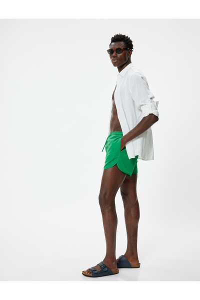 Koton Sea Shorts Short Oversize with Tie Waist and Pocket Detail