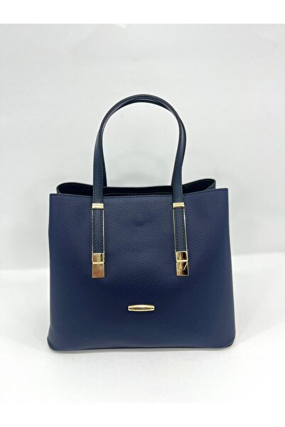 Sanmorris Women's Long Strap 4-Compartment Simple and Stylish Hand and Shoulder Bag with Gold Accessories