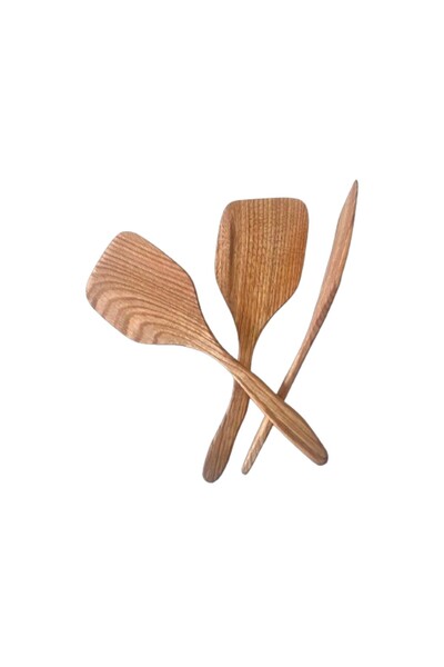 ChristmasExpress Set of 3 wooden cooking spatulas