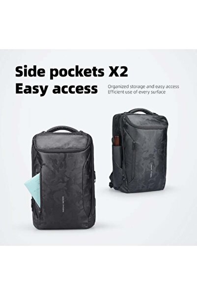 Mark Ryden Men's backpack Mark Ryden, 17.3 laptop, water resistant, USB port, 32L, 50 x 30 x 20 cm, camouflage