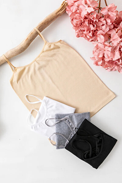 giysem 4 τεμάχια Basic Tank Top με κορδόνια, οικονομικό και βολικό