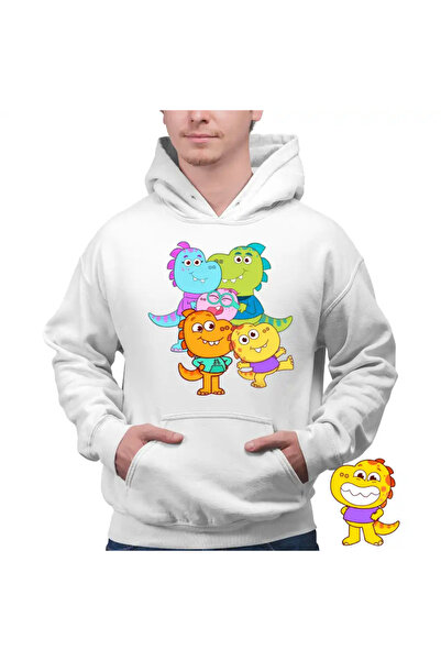 OEM Men's Sweatshirt Tim Rex The Whole Family Space Dinosaurs Cosmos