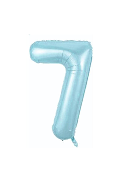 GÖRKEM TOPTAN PARTİ Folyo Balon 7 Rakamı Helyum Balon 76 Cm Mavi Renk - 7 Yaş...