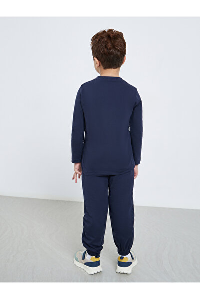 Styli Boys Navy Long Sleeve T-Shirt and Joggers Set