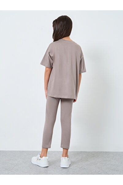 Styli Solid Oversized T-Shirt and Leggings Set