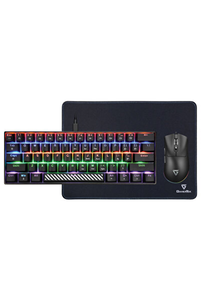 Gamertek مجموعة ألعاب ألفا باك 3 في 1 - أسود