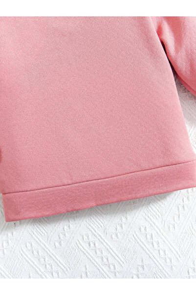 Take Two By Styli Bow Detail Round Neck Sweatshirt with Pants Set