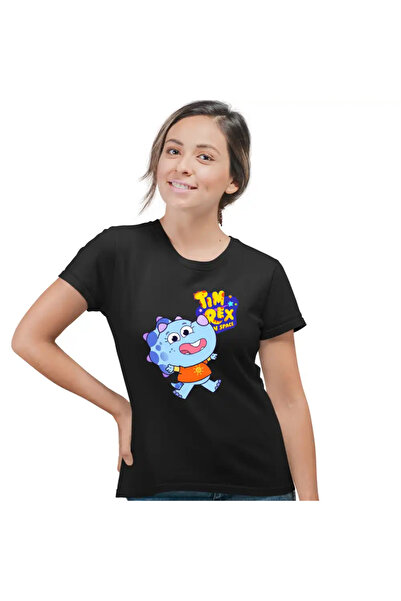 OEM Women's T-Shirt Tim Rex Kai Space Dinosaurs Triceratops