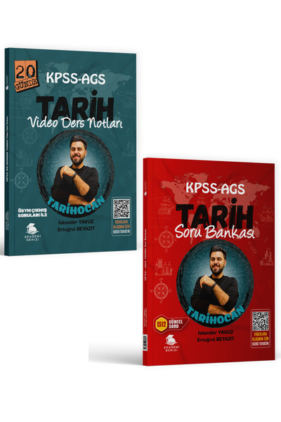Yayın Denizi Yayınları Akademi Denizi KPSS AGS Tarih Video Ders Notları ve So...