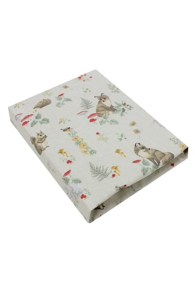 PRICHINDEL Cearșaf cu elastic, bumbac, Little Fox, fildeș, 120x60 cm