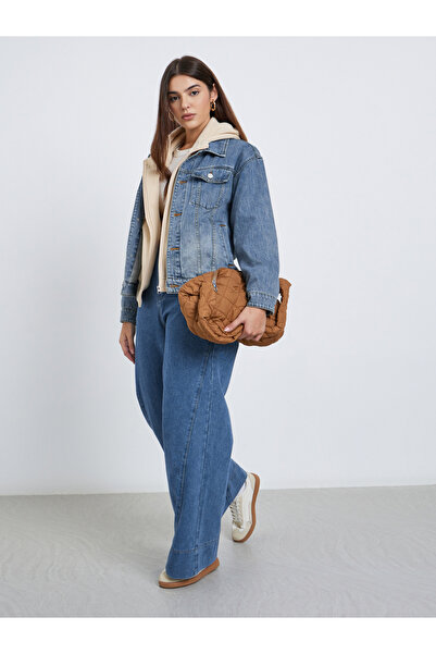 Styli Regular Fit Denim Jacket with Pockets