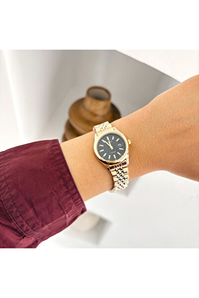 Boise Atelier Lincoln Gold-Black Watch | Saat