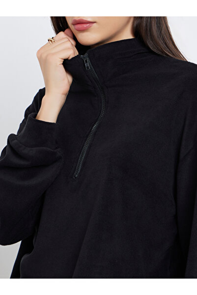 Styli Black Fleece Sweatshirt and Joggers Co-Ords