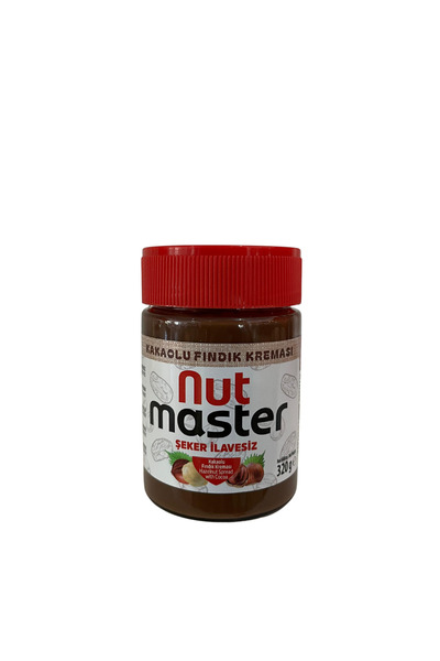 Nut Master Şeker İlavesiz Kakaolu Fındık Kreması Hurmalı 320g Cam