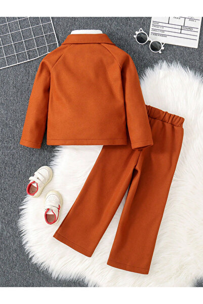 Take Two By Styli Solid Pocket Detail Shirt with Pants Set