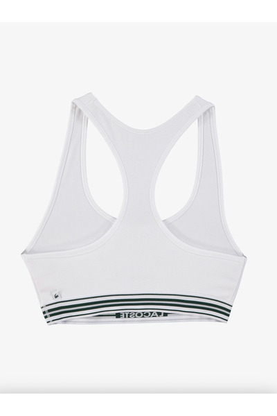 Lacoste Contrast Band Stretch Cotton Bralette