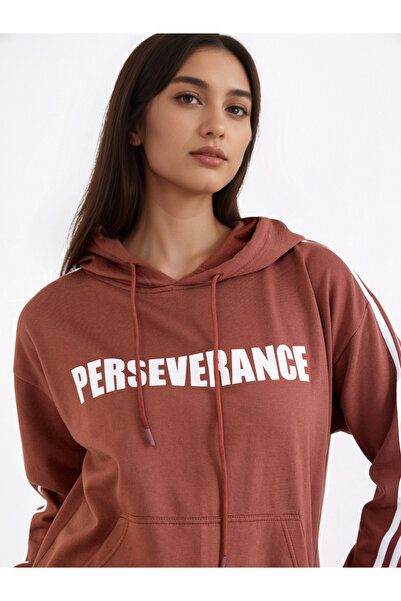 Styli Women Brown Regular Fit Hoodie