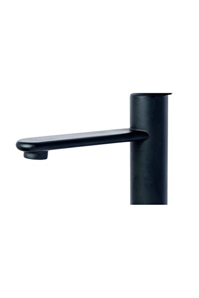 Trendy's Baterie lavoar, TRENDY S,design cilindric,negru mat