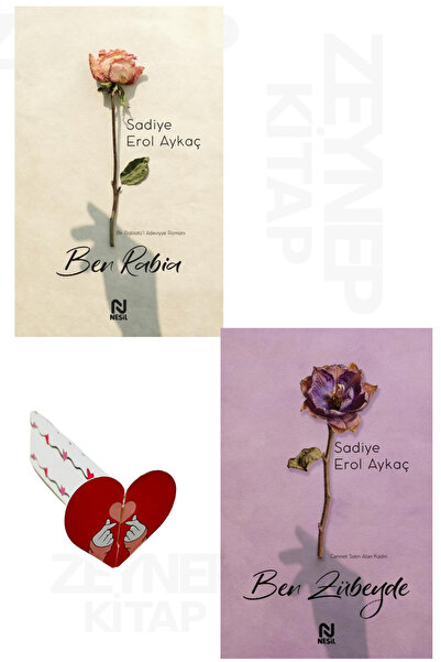 Nesil Yayınları Ben Rabia ve Ben Zübeyde 2 Kitap Set - Sadiye Erol Aykaç(Özel Tasarım Kalp Ayraç Hediye)