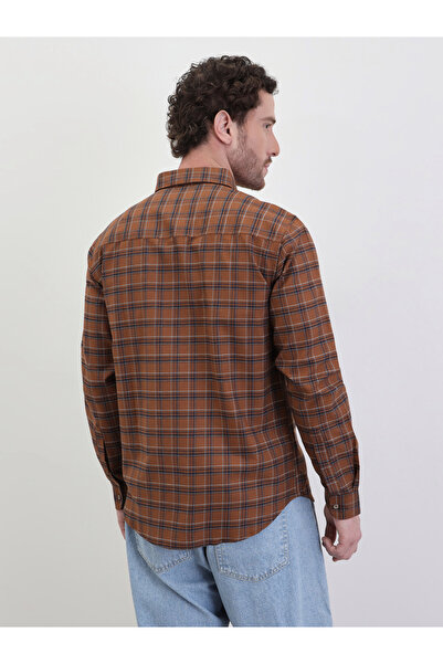 Styli Checked Regular Fit Spread Collar Shirt