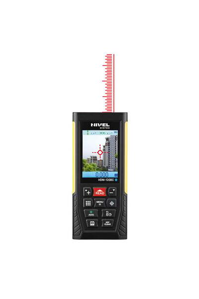 Nivel System HDM-120BC Laser Distance Meter, Red Beam