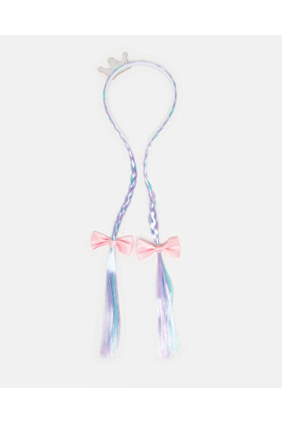 REDTAG عصابة رأس متعددة الألوان للبنات مع شعر صناعي